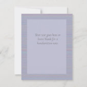 Shades of Lavender Horizontal Stripe Textured Look ノートカード (裏面)