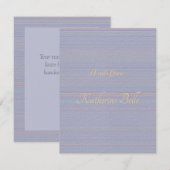 Shades of Lavender Horizontal Stripe Textured Look ノートカード (正面/裏面)