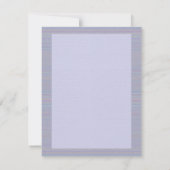 Shades of Lavender Horizontal Stripe Textured Look ノートカード (裏面)