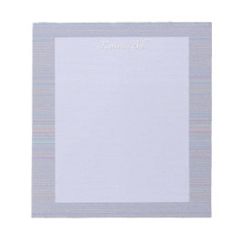 Shades of Lavender Horizontal Stripe Textured Look ノートパッド