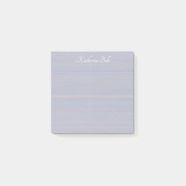 Shades of Lavender Horizontal Stripe Textured Look ポストイット