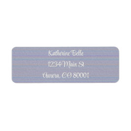 Shades of Lavender Horizontal Stripe Textured Look ラベル