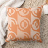 Shades Of Orange円形フラグメント装飾用クッション クッション (ブランケット)