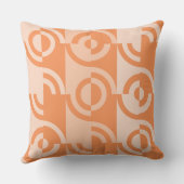Shades Of Orange円形フラグメント装飾用クッション クッション (裏面)