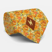 Shades of Orange Cubismバラ ネクタイ (ロール)