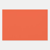 Shades Of Orange Red Yellow Ribbon Art Design ラッピングペーパーシート (正面3)