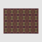 Shades Of Orange Red Yellow Ribbon Art Design 薄葉紙 (正面)