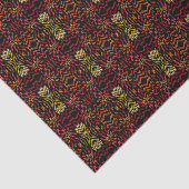 Shades Of Orange Red Yellow Ribbon Art Design 薄葉紙 (詳細)