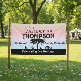 Shades of Pastel Family Reunion Banner 横断幕