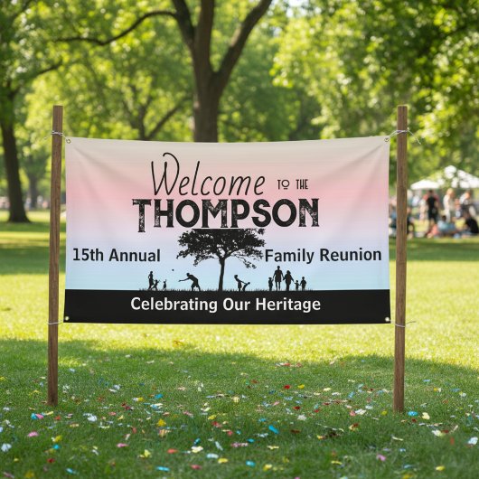 Shades of Pastel Family Reunion Banner 横断幕