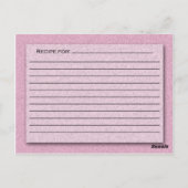 Shades of Pinkレシピカード ポストカード (裏面)