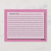 Shades of Pinkレシピカード ポストカード (裏面)