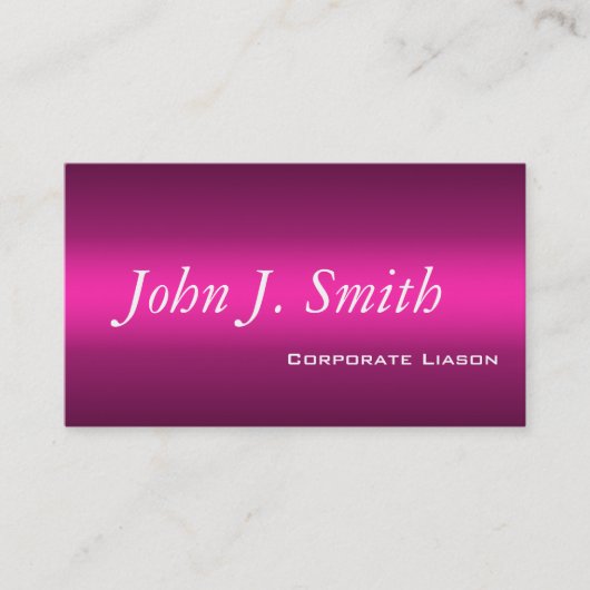 Shades of Pink モダン Standard Business Card 名刺 (正面)
