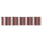 Shades of Pink and Burgundy Striped ショートテーブルランナー (横)