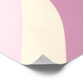 Shades of Pink Groovyハート ポスター (角)