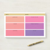 Shades of Pink & Purple Daily Organizer ポストイット (デスク)
