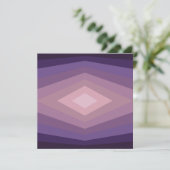 Shades Of Purpleジオメトリック抽象芸術アート カード (スタンド正面)