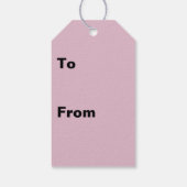 Shades Of Purpleジオメトリック抽象芸術アート ギフトタグ (裏面)