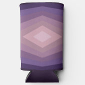 Shades Of Purpleジオメトリック抽象芸術アート スリム缶クーラー (正面)