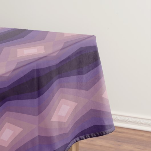 Shades Of Purpleジオメトリック抽象芸術アート テーブルクロス (インサイチュ)