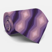 Shades Of Purpleジオメトリック抽象芸術アート ネクタイ (ロール)