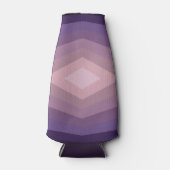 Shades Of Purpleジオメトリック抽象芸術アート ボトルクーラー (正面)