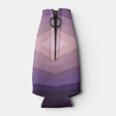 Shades Of Purpleジオメトリック抽象芸術アート ボトルクーラー (裏面)