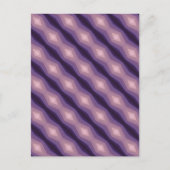 Shades Of Purpleジオメトリック抽象芸術アート ポストカード (正面)