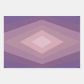 Shades Of Purpleジオメトリック抽象芸術アート ラッピングペーパーシート (正面2)