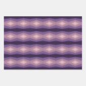 Shades Of Purpleジオメトリック抽象芸術アート ラッピングペーパーシート (正面)