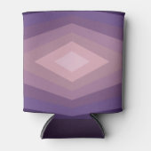 Shades Of Purpleジオメトリック抽象芸術アート 缶クーラー (正面)