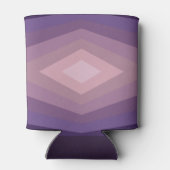 Shades Of Purpleジオメトリック抽象芸術アート 缶クーラー (裏面)