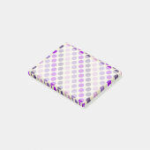 Shades of Purple水玉模様by Shirley Taylor ポストイット (アングル)