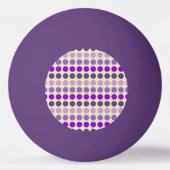 Shades of Purple水玉模様by Shirley Taylor 卓球ボール (正面)