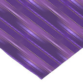 Shades of Purple金ゴールドドットストライプ数 ショートテーブルランナー (コーナー)