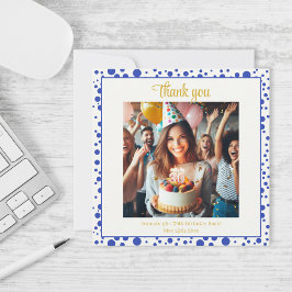 Shades of Purple：ブルーバイオレット誕生日Bash サンキューカード