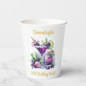Shades of Purple:ブルーバイオレット誕生日Bash 紙コップ (裏面)