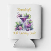 Shades of Purple:ブルーバイオレット誕生日Bash 缶クーラー (裏面)