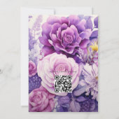 Shades of Purple 結婚フローラ 招待状 (裏面)