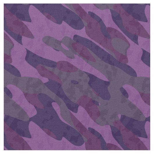 shades of purple camo ファブリック (クローズアップ)