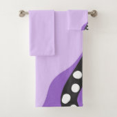 Shades of Purple Modern Abstract Art  バスタオルセット (インサイチュ)