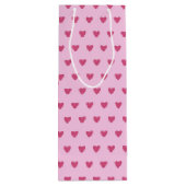 SHADES OF RED & PINK VALENTINES DAYハート ワインギフトバッグ (裏面)