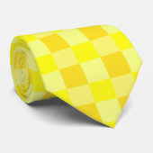 Shades of Yellow Checkered ネクタイ (ロール)