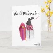 Shadi Mubarak to Dulha Dulhan  カード (黄色い花)