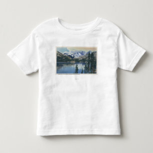 shadow湖、シエラネバダ山脈山の眺め トドラーTシャツ