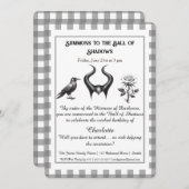 Shadow Ball Dark Fantasy Birthday Design Script 招待状 (正面/裏面)