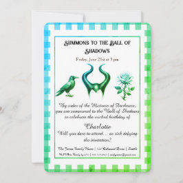 Shadow Ball Dark Fantasy Birthday Design Script 招待状