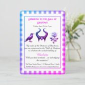 Shadow Ball Dark Fantasy Birthday Design Script 招待状 (スタンド正面)