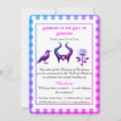 Shadow Ball Dark Fantasy Birthday Design Script 招待状 (正面)