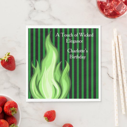 Shadow Ball Dark Fantasy Party | green Paper Cup スタンダードランチョンナプキン (インサイチュ)